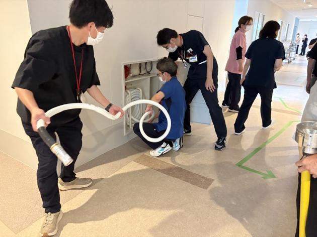 新病院に引っ越して初めての消防訓練_画像2